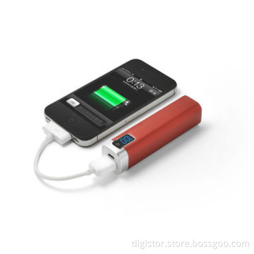 Power Bank Digital, 2,200-3,000mAh, Lipstick Power Bank Customized